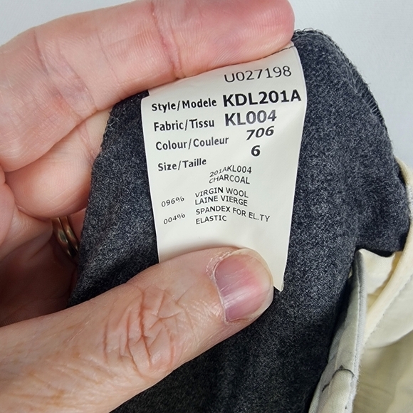 Michael Kors Virgin Wool Wide Leg Cuffed Pants Y2K Size 6 - Picture 6 of 7